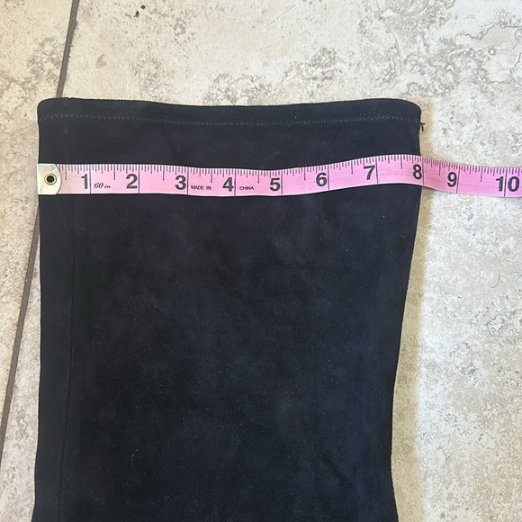 Pour la victoire caterina black suede leather stiletto thigh high boots NO OFFER - Picture 11 of 15